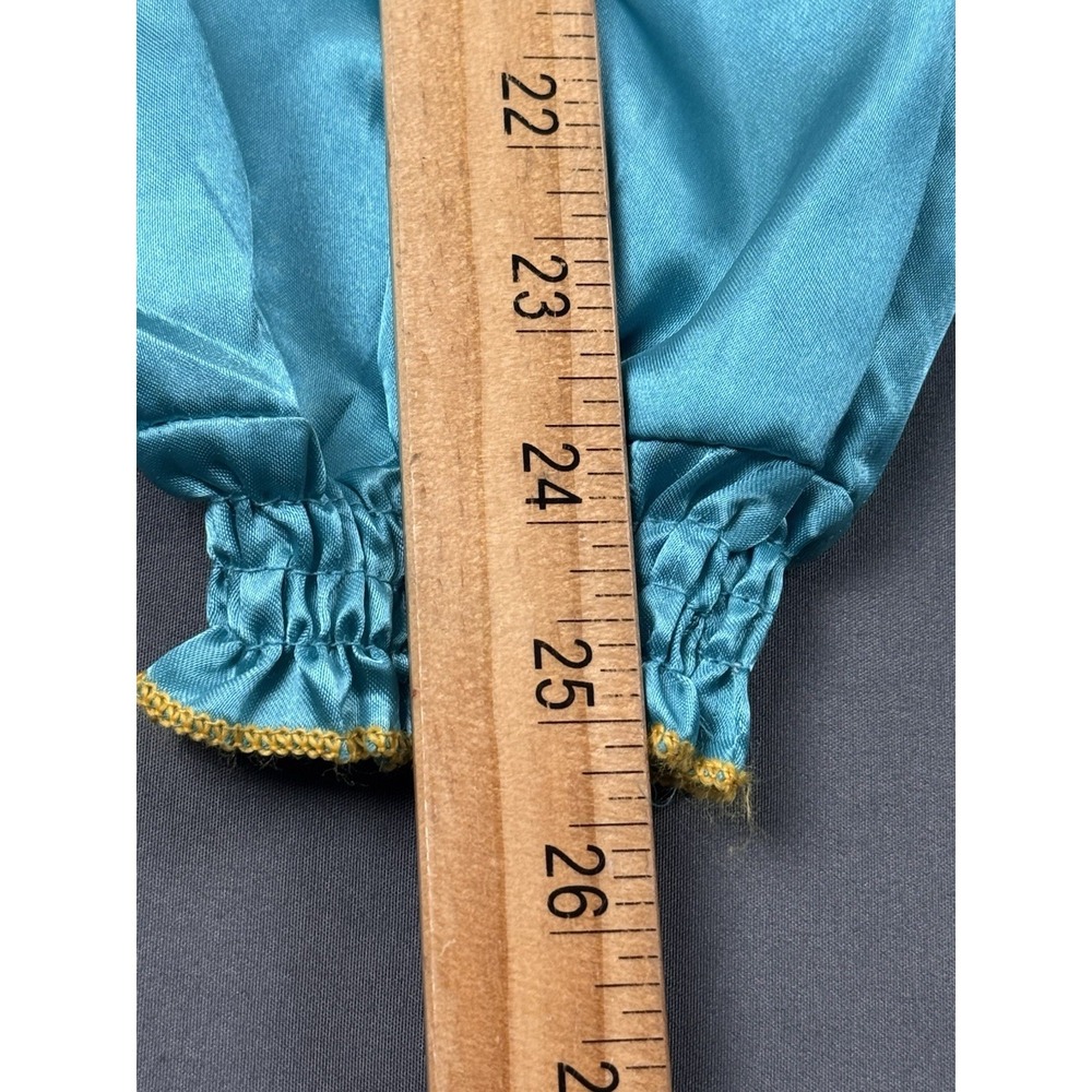 DISNEY PRINCESS JASMINE SEQUIN TEAL HAREM PANTS HALLOWEEN‎ COSTUME - Picture 9 of 15